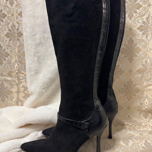 Colin Stuart Kneehigh Suede Boots - Picture 3 of 5
